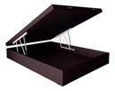 Ver imagem 1 de Cama Box Baú Casal Sintético Marrom 38x138x188