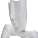 Ver imagem 5 de Escultura Decorativa Máscara com Base Descanso em Cerâmica Branco 23x30 cm - D’Rossi