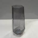 Ver imagem 5 de Vaso Decorativo de Vidro Fumê 20x7x7cm Enfeite Sala Mesa Estante Aparador Flores