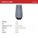 Ver imagem 7 de Vaso Decorativo de Vidro Fumê 20x7x7cm Enfeite Sala Mesa Estante Aparador Flores