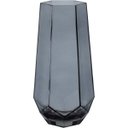 Ver imagem 1 de Vaso Decorativo de Vidro Fumê 20x7x7cm Enfeite Sala Mesa Estante Aparador Flores