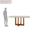 Ver imagem 5 de Mesa de Jantar com Kit 4 Cadeiras Madeira Maciça MDF Vitória Bellini Milano Imbuia Natural Cinam Imb