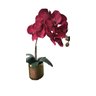 Arranjo Flor Orquidea Artificial Vaso Espelhado Dourado 953 Manoá - 1