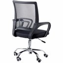 Ver imagem 6 de Cadeira de Escritório Secretária Base Cromada com Rodinha Fortt Milão Preta - Csf07-p