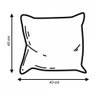 Capa de Almofada Decorativa Velveteen 43x43 Cm Rose 750 - Belchior - 2