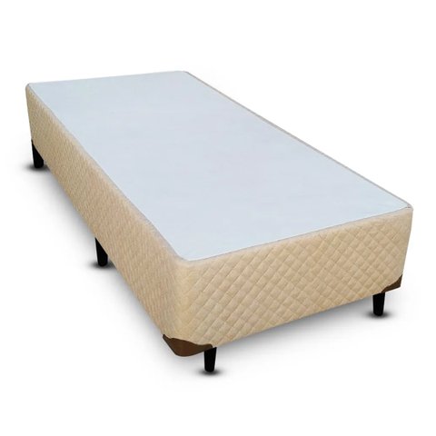 Cama Base Solteiro Poliester 78x188cm - Genki Kenko:bege
