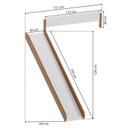 Ver imagem 2 de Kit Escorregador com Proteção para Beliche Aria Casatema MadeiraOriginals Branco/Nogueira