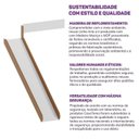 Ver imagem 5 de Kit Escorregador com Proteção para Beliche Aria Casatema MadeiraOriginals Branco/Nogueira