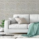 Ver imagem 2 de Papel de Parede Decorativo Pedra em Tons de Cinza 2,50x0,50m