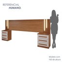Ver imagem 5 de Cabeceira Casal Extensível com LED Luminous Yescasa