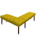 Ver imagem 2 de Canto Alemão Suede Amarelo Assento 1,20x0,75 - Dominic Decor