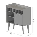 Ver mais imagens de Aparador Buffet Florença Cantinho do Café com Adega com Porta de Correr - Off White com Nature