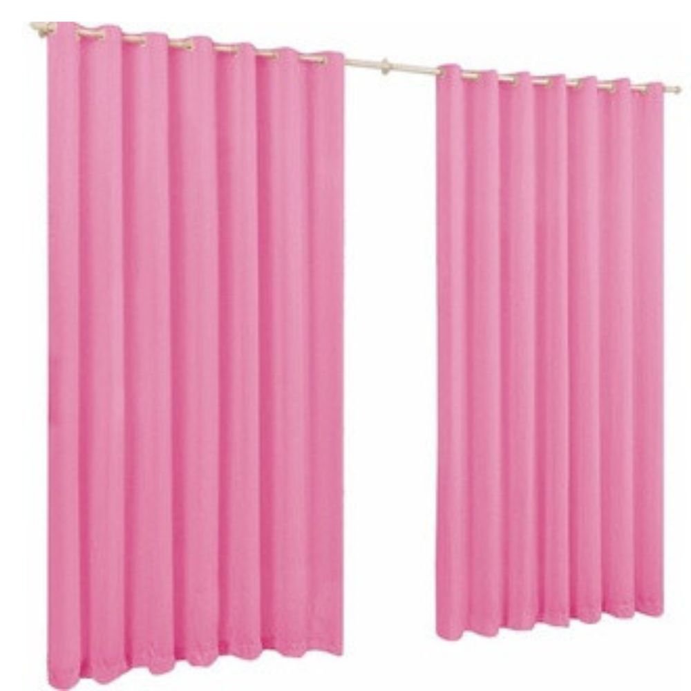 Cortina Roma Rosa 2.00m X 1.40m para Janela Sala Quarto Cozinha Parede Decoração - 2