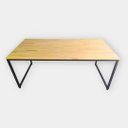 Ver imagem 2 de Mesa De Escritório Industrial 180x60x75Alt Madeira Pinus 30mm