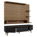 Ver imagem 3 de Rack com Painel para Tv até 60 Polegadas 180 Cm com Pés Rustic/preto/rustic Reims Madesa