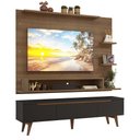 Ver imagem 1 de Rack com Painel para Tv até 60 Polegadas 180 Cm com Pés Rustic/preto/rustic Reims Madesa