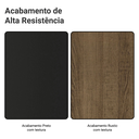 Ver imagem 2 de Rack com Painel para TV até 60 Polegadas 180 cm com Pés Rustic/Preto/Rustic Reims Madesa