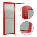 Ver imagem 4 de Porta de Correr Suspensa Vidrao Esq L.25 Vermelha 210x70 Brimak
