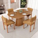 Ver imagem 2 de Kit 04 Cadeiras para Sala de Jantar Cozinha Living Estofada Dara L02 Bouclê Mostarda - Lyam Decor