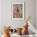 Ver imagem 2 de Quadro Passarinho e Galhos Bege - 60x48cm:madeira Preta