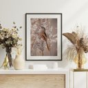 Ver imagem 1 de Quadro Passarinho e Galhos Bege - 60x48cm:madeira Preta