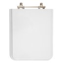 Ver imagem 1 de Assento Sanitário Tampa de Vaso Madeira Mdf Laqueado Square para Bacia Incepa Quadrado 6lpf -
