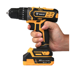 PARAFUSADEIRA FURADEIRA IMPACTO 20V 2 BATERIAS C/ MALETA ACESSORIOS DEKO - 7
