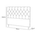 Ver imagem 6 de Cabeceira Queen para Cama Box 160cm Sofia Suede - Vallisa Decor:bege