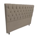 Ver imagem 4 de Cabeceira Queen para Cama Box 160cm Sofia Suede - Vallisa Decor:bege