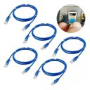 Ver imagem 1 de Cabo Patch Cord CAT5 e Azul 1,0MT - Kit 5 Pçs