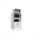 Ver imagem 2 de Balcão Cozinha para Forno Elétrico Microondas Multiuso com 2 Portas e 4 Pés Helena 65x120cm
