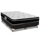 Ver imagem 1 de Conjunto Box King: Colchão Molas Ortobom Nanolastic Physical+base Crc Suede Black (186x198)
