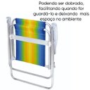 Ver imagem 7 de Cadeira de Praia Alta Alumínio Resistente 110 kg Amarelo