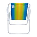 Ver imagem 3 de Cadeira de Praia Alta Alumínio Resistente 110 kg Amarelo