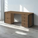 Ver imagem 5 de Conjunto Escritorio Industrial Mesa e Gaveteiros Frame Kappesberg Munique