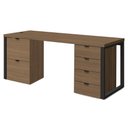 Ver imagem 1 de Conjunto Escritorio Industrial Mesa e Gaveteiros Frame Kappesberg Munique