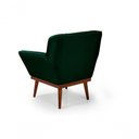 Ver imagem 3 de Cadeira Poltrona Yasmin Veludo Decorativa Império Estofados Verde
