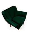 Ver imagem 4 de Cadeira Poltrona Yasmin Veludo Decorativa Império Estofados Verde