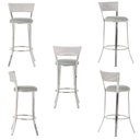 Ver imagem 5 de Banqueta Bistro para Bar, Cozinha, Balcão em Alumínio e Fibra Tc Zanutto 5 Unidades Marmore
