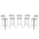 Ver imagem 1 de Banqueta Bistro para Bar, Cozinha, Balcão em Alumínio e Fibra Tc Zanutto 5 Unidades Marmore