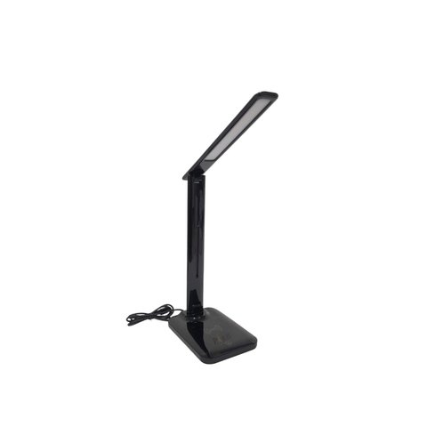 Luminária de Mesa Charger Preto Led 10W 33cm com Carregador sem Fio EMBU LED