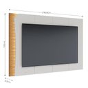 Ver imagem 4 de Rack Bancada com Pés em Madeira e Painel Amalfi Off White Matte Freijó - Colibri