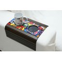 Ver imagem 1 de Bandeja para Sofá Porta Copos Decorada Cacau Lindecor Marrom