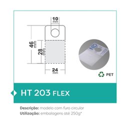 Hang Tab Ht206 Tipo Gancho até 150gr 500 Unidades Neo Brasil - 3