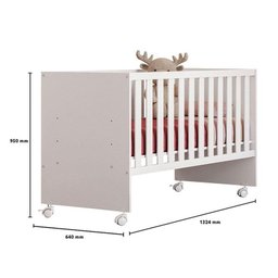 Berço Nacional Doce Sonho 3540 Branco Brilho – Qmovi - 3