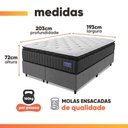 Ver imagem 3 de Cama Box King Colchão Ortopédico Titã Molas Ensacadas Pillow Top Hip Sleep