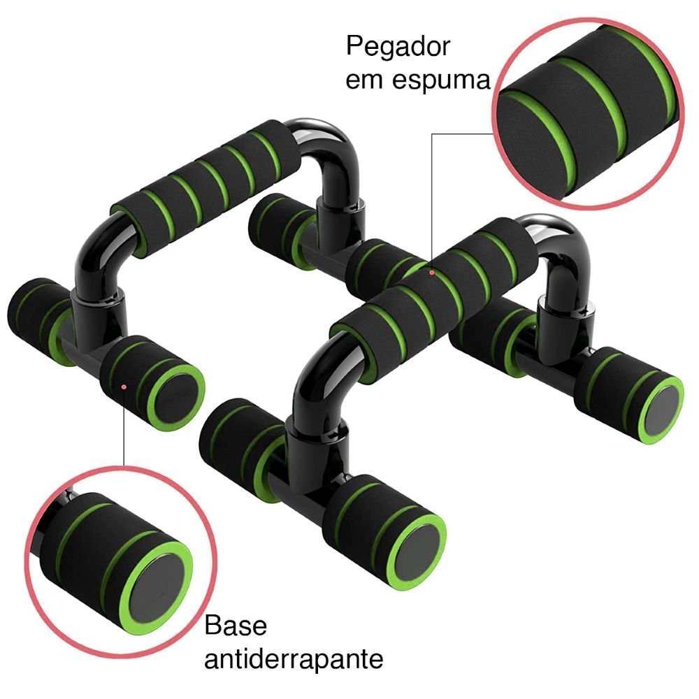 Par de Barras de Apoio para Flexão de Braço Lorben Exercícios Fitness Calistenia - 5