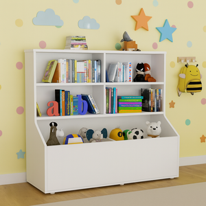 Multiuso Estante para Sala de Jogos Quarto de Bebes e Berçário Armário de Armazenamento Aberto