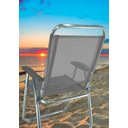 Ver imagem 3 de Cadeira Alumínio Reforçada Cancun Plus Cinza Zaka 120 Kg