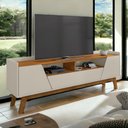 Ver imagem 1 de Rack com Nichos Florença Off White e Naturalle Bechara